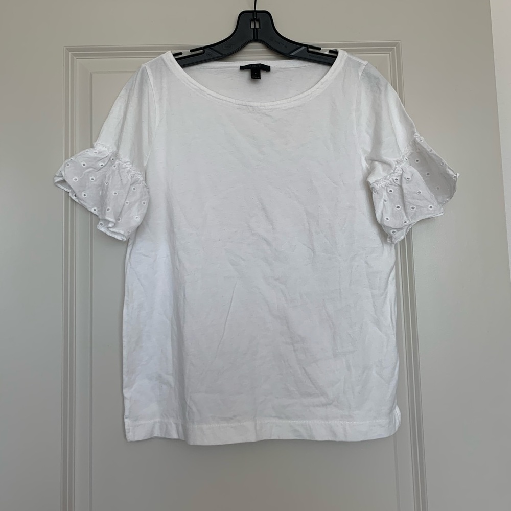 Ruffle-sleeve top